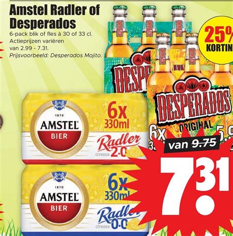 Amstel Radler Of Desperados Pack Blik Of Fles Of Cl