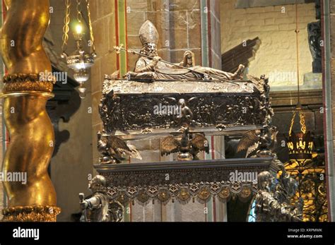 Royal Gniezno Cathedral S Interior With Sarcophagus St Adalbert