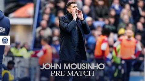 John Mousinho Pre Match Pompey Vs Oxford United YouTube