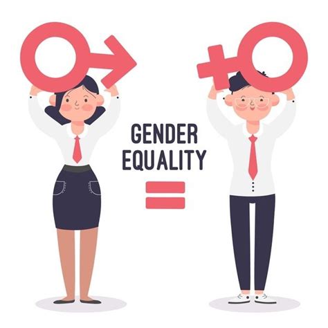 Illustrated Gender Equality Concept Gender Equality Equality Gender Equality Art