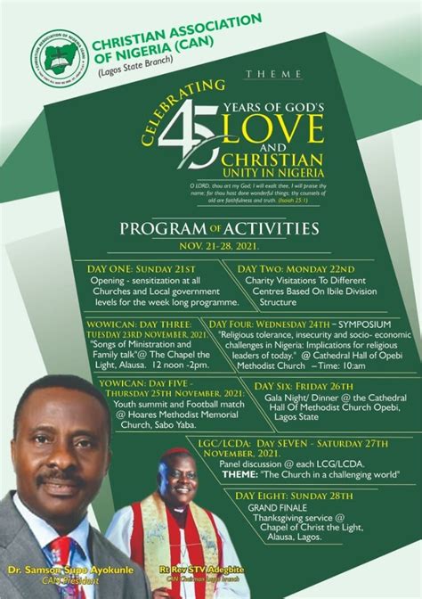 Can Events Update Christian Association Of Nigeria