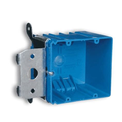 Carlon Blue PVC Two Gang Adjustable Wall Box For New Work 34 Cu In