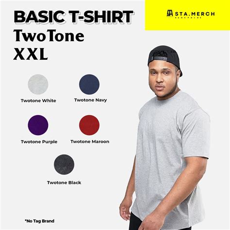 Jual Kaos Polos TwoTone CVC Combed 30s XXL Shopee Indonesia