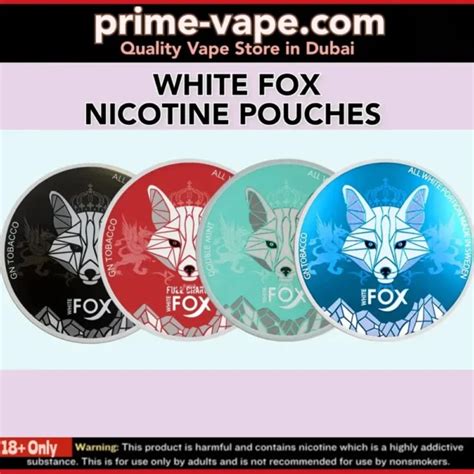 New White Fox Nicotine Pouches Mg Mg In Dubai Uae