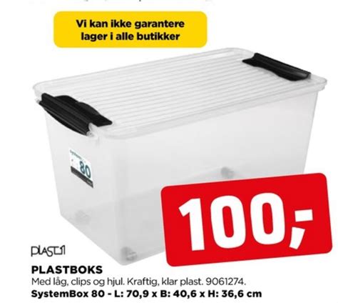 Plast1 Opbevaringsboks Tilbud Hos Jem Fix