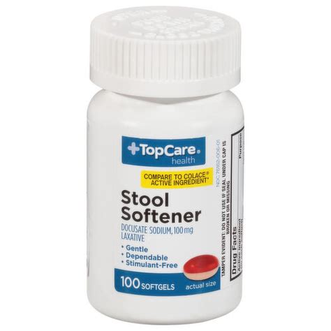 TopCare Stool Softener 100 Mg Softgels Super 1 Foods