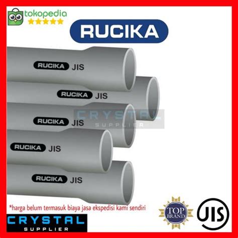 jual pipa pvc rucika   abu jis aw vp pralon jis aw  meter
