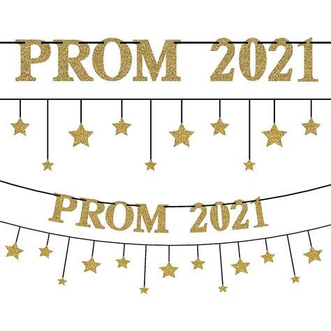 Gold And Silver Prom 2019 Banner Kit 2pc Party City