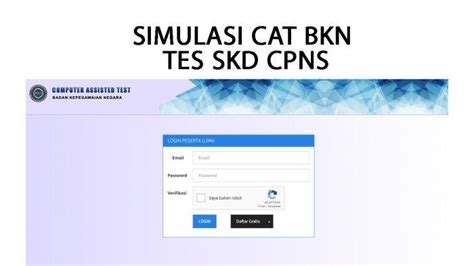 Link Cat Bkn Go Id Simulasi Cara Daftar Akun Dan Mengikuti Tes Simulai