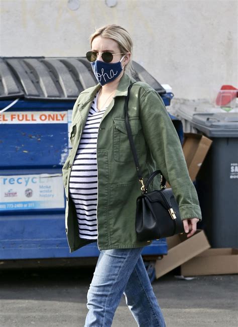 Pregnant Emma Roberts Out And About In Los Feliz 12 23 2020 Hawtcelebs