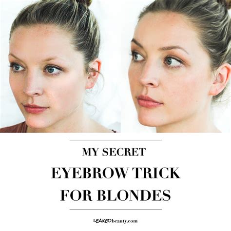 Filling In Blonde Eyebrows An Easy And Natural Look — Leaked Beauty