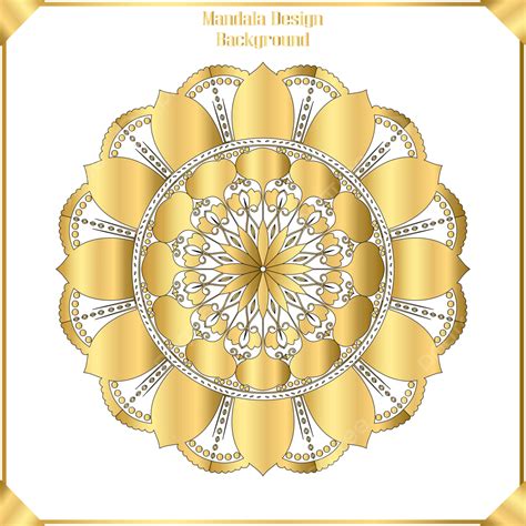 Fondo De Dise O De Mandala Dorado Vector Png Fondo Circulo Mandalas