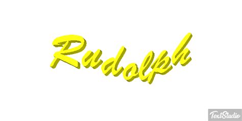 Rudolph Name Animated GIF Logo Designs