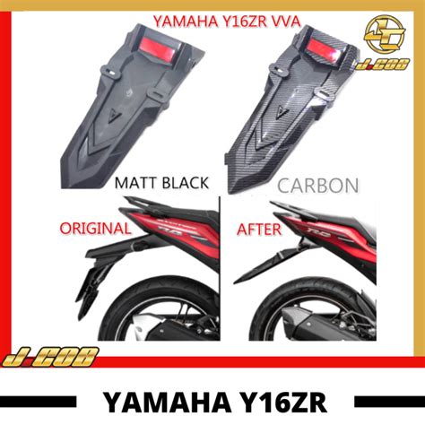 NEW ARRIVAL YAMAHA Y16ZR VVA REAR FENDER EKOR MUDGUARD CARBON BLACK