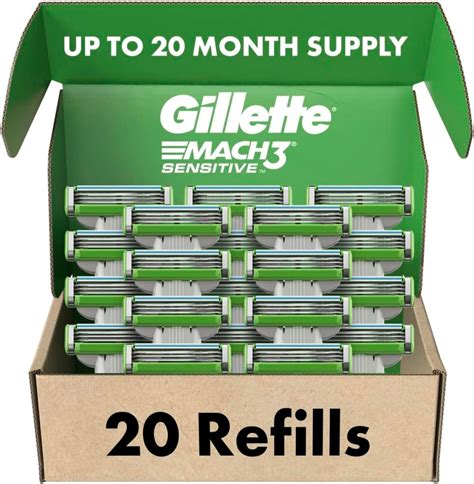 Amazon Gillette Sensor Excel Men S Razor Blade Refills Count