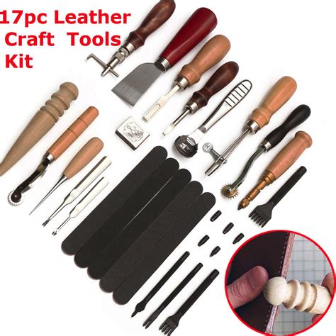 Pcs Outils D Artisanat En Cuir Kit Poin On Couture Carve De Coupe En