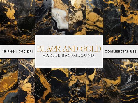 Black and Gold Marble Background Graphic by busydaydesign · Creative ...