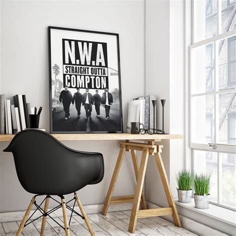 N.W.A Poster Hip Hop Poster N.W.A Prints Straight Outta Compton Rap ...