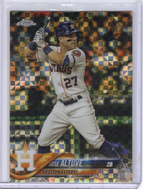 Topps Chrome X Fractor Jose Altuve For Sale Online Ebay