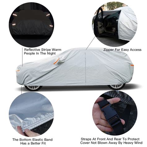 Kayme Layers Suv Car Cover Waterproof All Weather For Automobiles