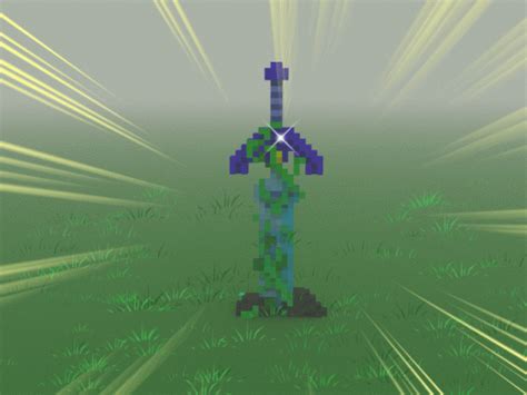 Minecraft Master Sword Pixel Art