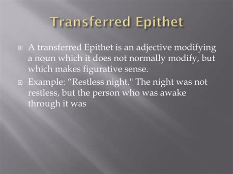 PPT - Epithet PowerPoint Presentation, free download - ID:1965055