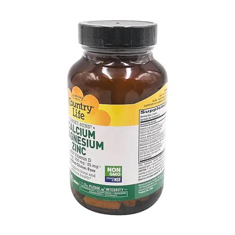 Calcium Magnesium Zinc 90 Tablets At Whole Foods Market