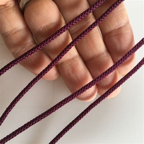 Silk Round Braided Cord Kumihimo 2mm Japanese Silk Cord Etsy