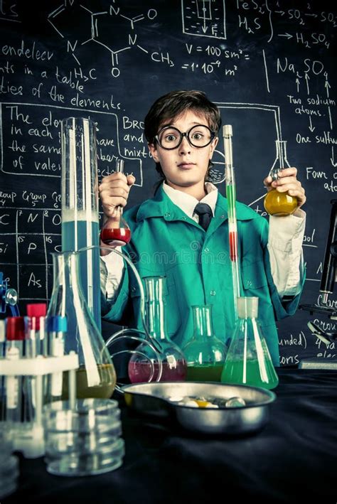 Laboratory Experiments for Kids Stock Image - Image of educational ...