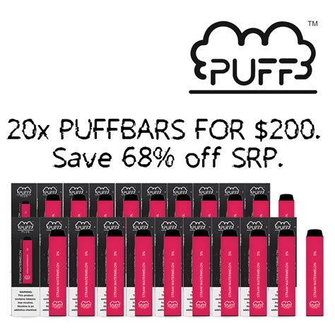 Puffbar Puff™ Plus 5 Buy 20 For 200 Save 440 Off Rrp