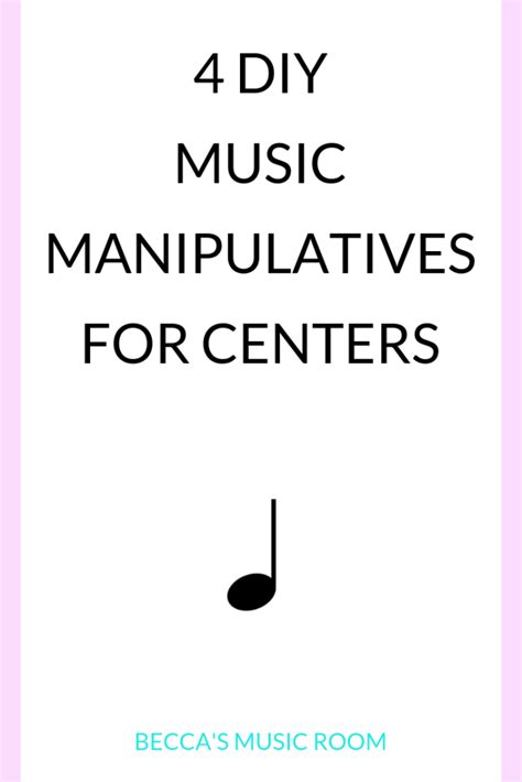 Diy Music Manipulatives For Centers Beccas Music Room