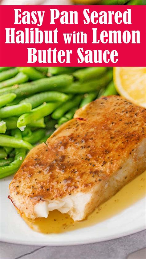 Easy Pan Seared Halibut With Lemon Butter Sauce Daydream Believer