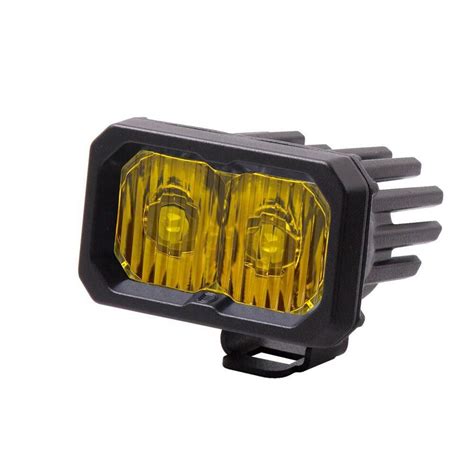 Diode Dynamics Stage Series 2 Saedot Yellow Pro Standard Led Pod Ddss2yellowpro