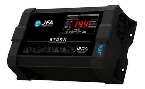 Fonte Carregador Jfa 120a Bivolt Storm Medidor Cca Frete grátis