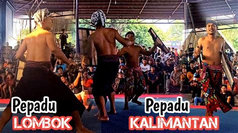 Peresean Lombok Ajang Pembuktian Antaran Perwakilan Pepadu Lombok Vs