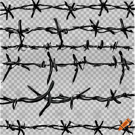 Black And White Barbed Wire On Craiyon