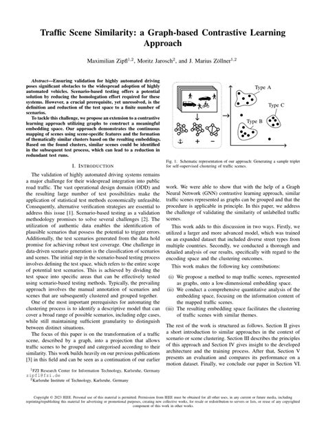 Pdf Traffic Scene Similarity A Graph Based Contrastive Learning Approach