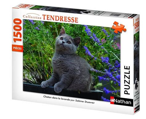 Puzzle Pi Ces Chaton Dans La Lavande Cultura