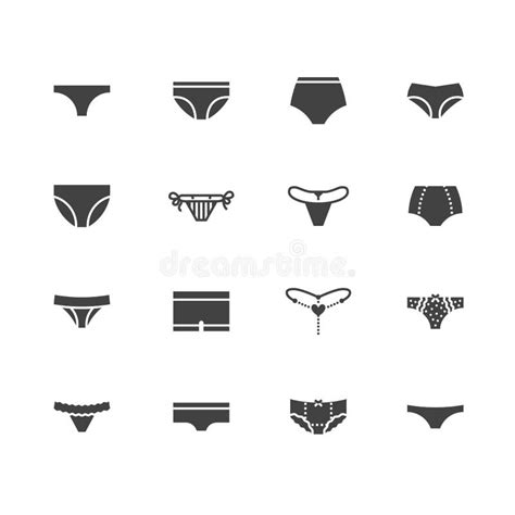 Lingerie Types Of Panties Women Underwear Stock Illustration