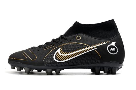 Nike Mercurial Superfly 8 Academy AG Black/Gold Soccer Cleats