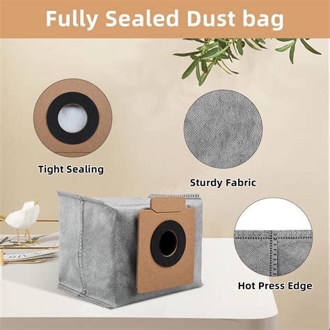 Snapklik 10 Pack Dust Bags For Eufy Clean X8 Pro Robot Vacuum