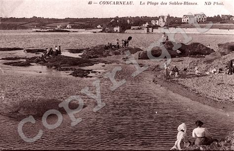 Photo Ancienne Village La Plage Des Sables Blancs Concarneau Selection