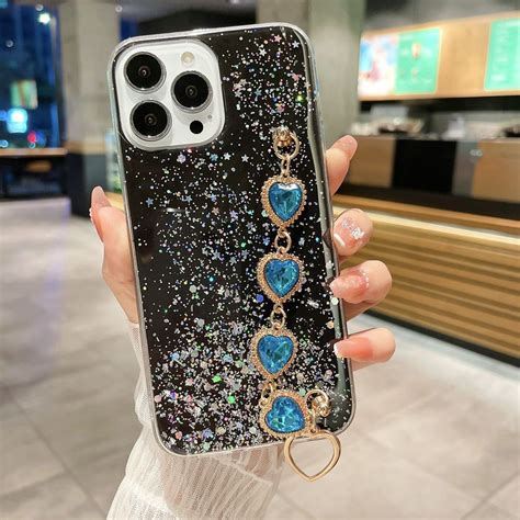 Diamond Love Bracelet Glitter Case Huawei Y7a Y6P Y6S Y6 Y7 Y9 Prime