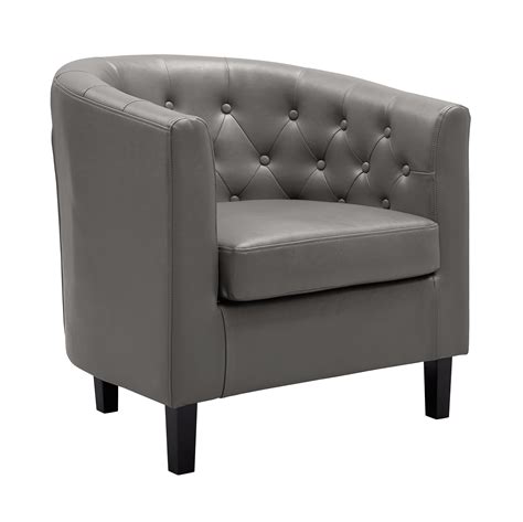 Winston Porter Tianny Tufted Accent Chair Upholstered Barrel Chair