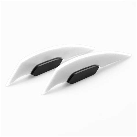 Pair Motorbike Accessories Decor Sticker Retrofit Spoiler Wing Fixed