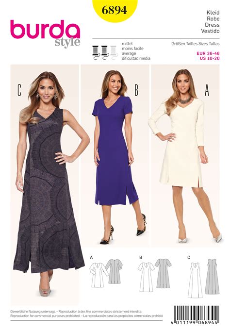 Burda 6894 Dresses