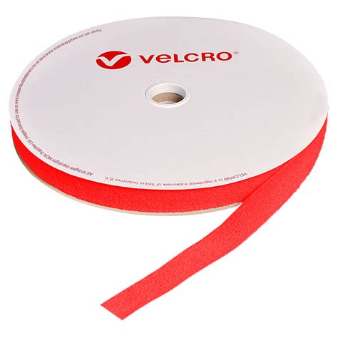 Velcro Brand Red Sew On Loop Tape Mm X M