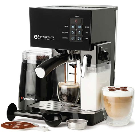 Espresso Machine Latte Cappuccino Maker 10 Pc All In One Espresso