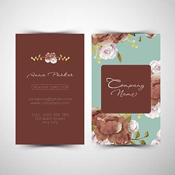 Flower Shop Business Cards PNG Transparent Images Free Download ...