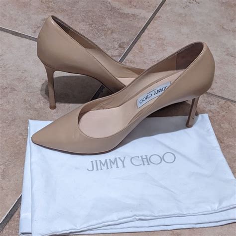 Jimmy Choo Shoes Jimmy Choo Nude Romy 85 Pumps Poshmark